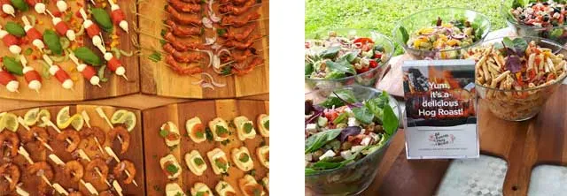 Catering - Hog Roast with canapés and salads