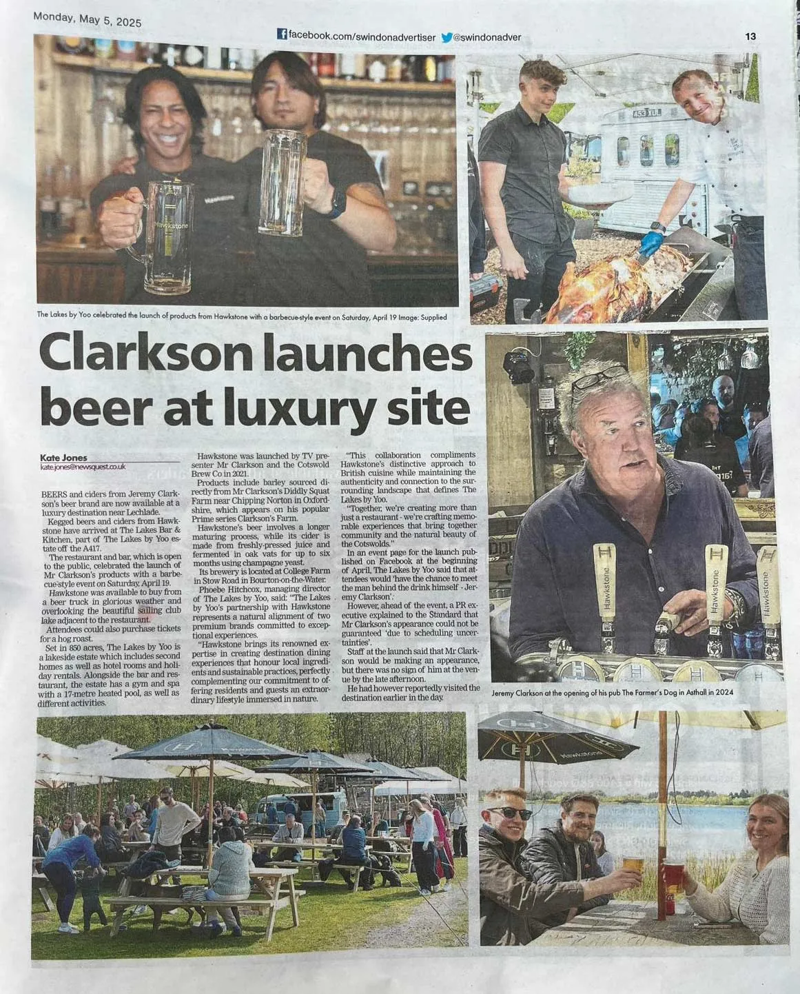 Hog Roast for Jeremy Clarkson's Ale at Lakes by Yoo