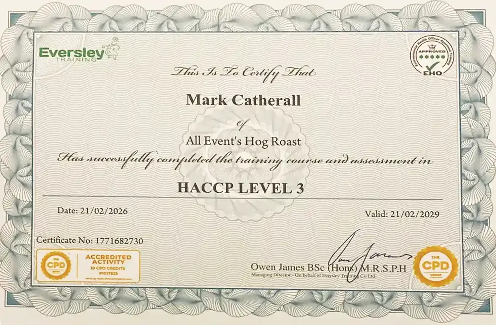 HACCP Level 3