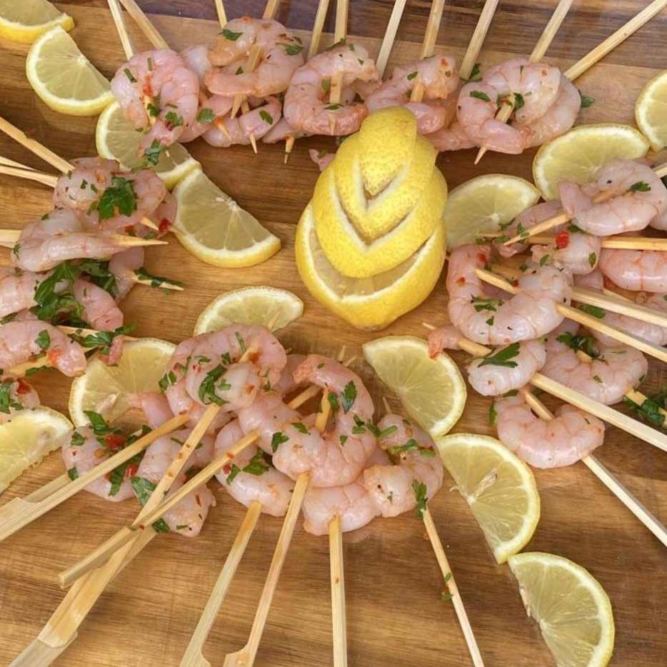 Prawn Canapés for Hog Roast Catering Package