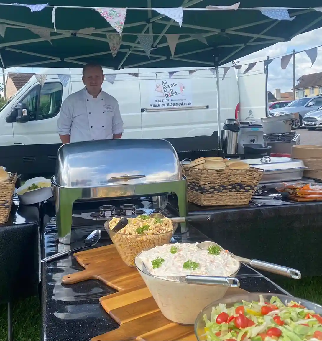 chef Mark at catering event