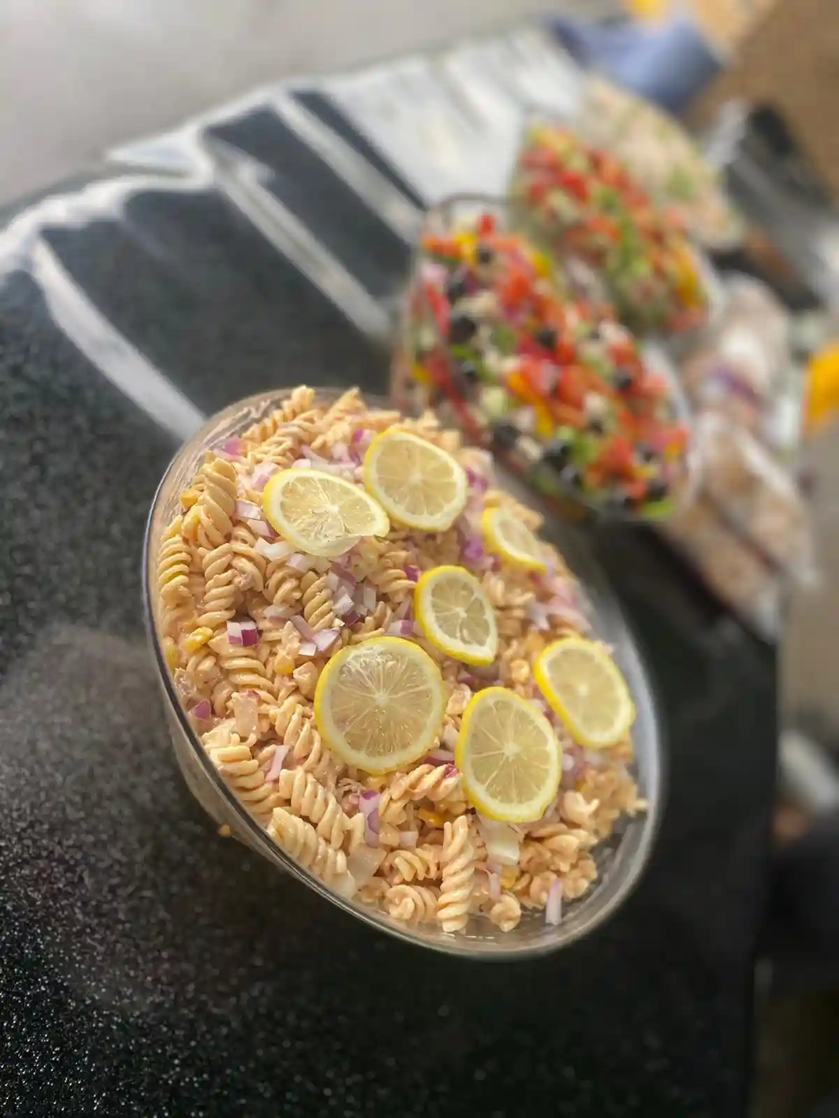 Lemon pasta salad