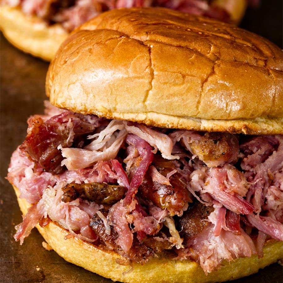 Hog roast - pig in a bun