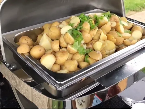 New Potatoes ready to serve
