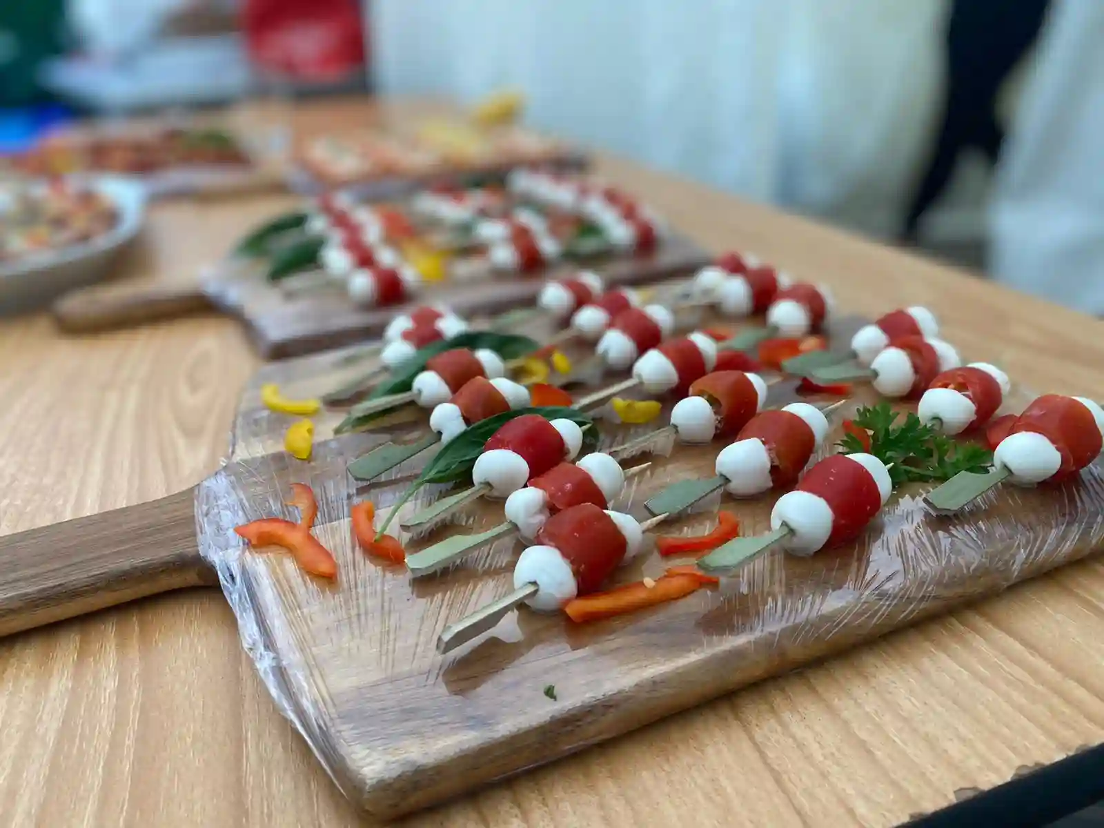 sausages on skewers - for Canapes