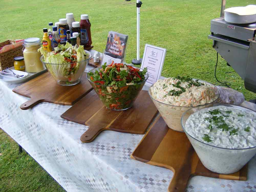 wedding day catering salads - All Events Hog Roast wedding day catering salads